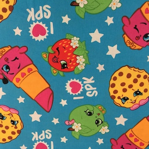 Travel Pillowcase /  Child Pillowcase / Shopkins  / Kooky Cookie / D&#39;Lish Donut / Lippy Lips