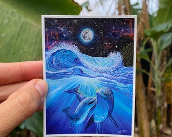 dolphin healing ⟁ sticker