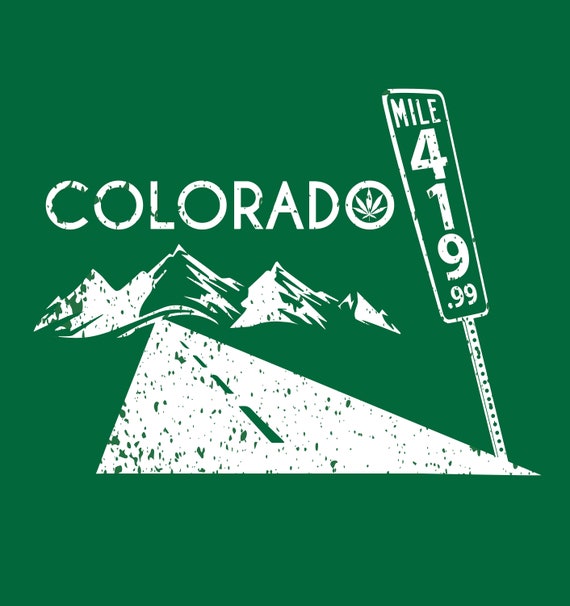 420 Mile Marker - Stoner Smoker Edition T-Shirt 420 Mile Marker - Stoner Smoker Edition T-Shirt