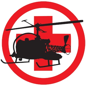 MASH, 4077, Chopper, Red Cross, Helicopter, Medical, Military, Army, Marines, USA, PNG Downloadable Design for Tshirts, Mugs, Posters