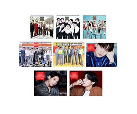  K-POP Idol Group High end 12 Poster & 1 Sticker Set (All A3  Size) (Ateez) : Office Products
