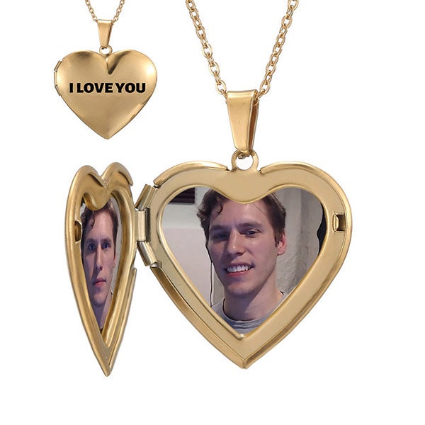 Jerma985 Heart Locket Necklace Pendant Personalized Greetings 