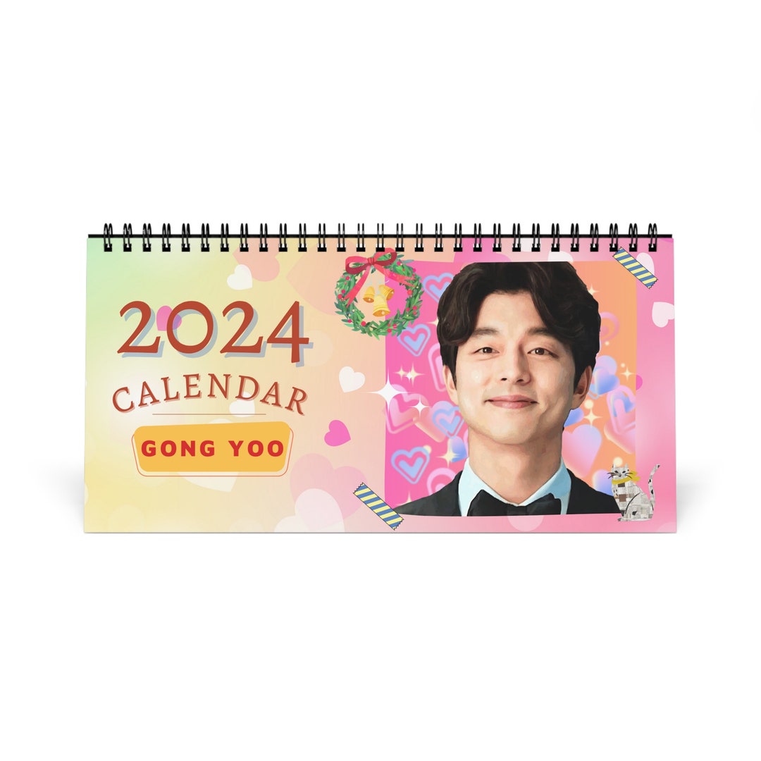 Gong Yoo 2024 Desk Calendar 2024 Desk Calendar 2024 Calendar Gift for