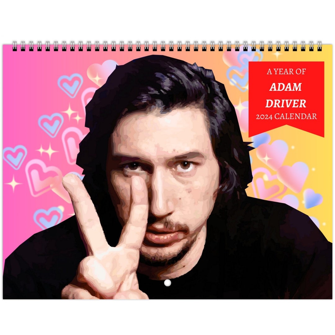 Adam Driver 2024 Wall Calendar Vol.02 91 Photos Gift for Daughter