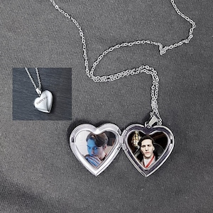 Jerma985 Heart Locket Necklace Pendant Personalized Greetings | Gift for Friend | Gift for Family | Cute Gift
