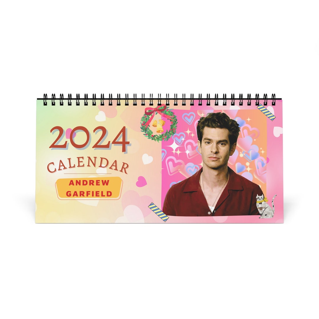 Andrew Garfield 2024 Desk Calendar 2024 Desk Calendar 2024 Etsy Australia