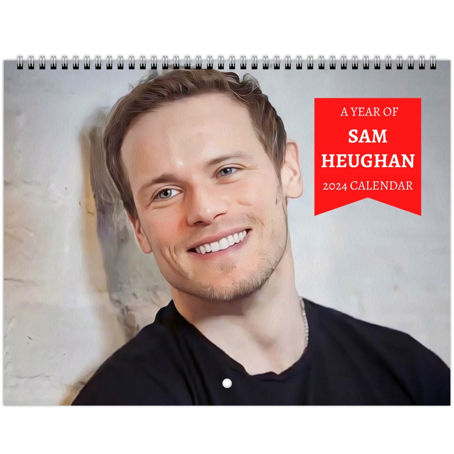 Sam Heughan 2024 Wall Calendar Vol. 02 74 Photos Photobook Etsy