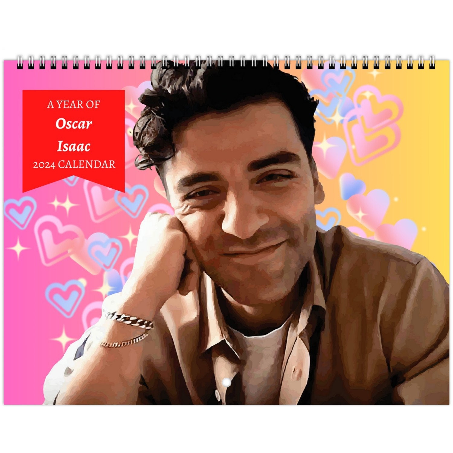 Oscar Isaac 2024 Wall Calendar sold by Interchangeable Rozanna SKU