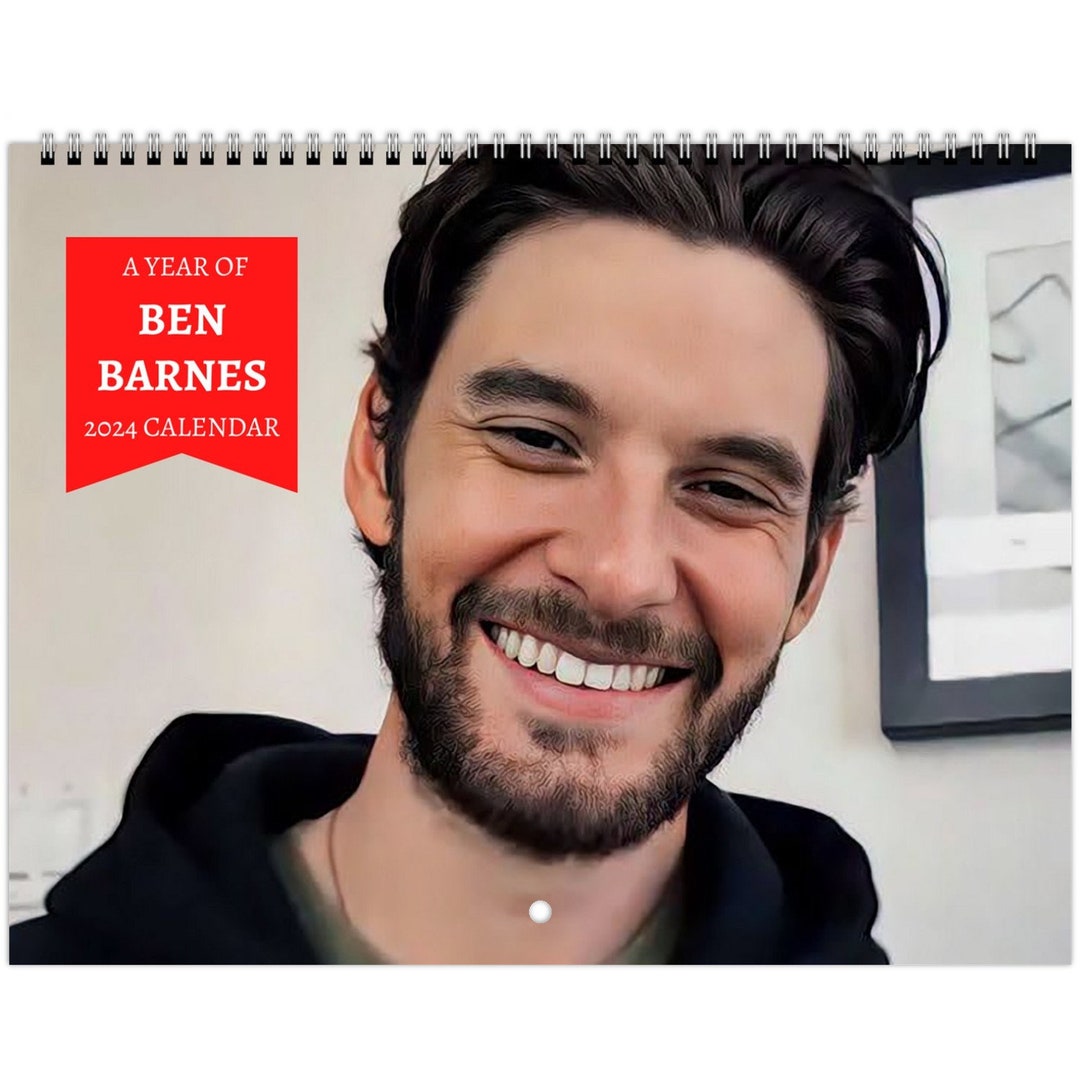 Ben Barnes 2024 Wall Calendar 74 Photos Photobook Gift for Etsy