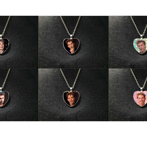 Buy 2 get 1 FREE - Austin Butler Heart 2 sides Necklace Pendant Chain | Gift for Friend | Birthday Gift | Gift for daughter | Gift for son