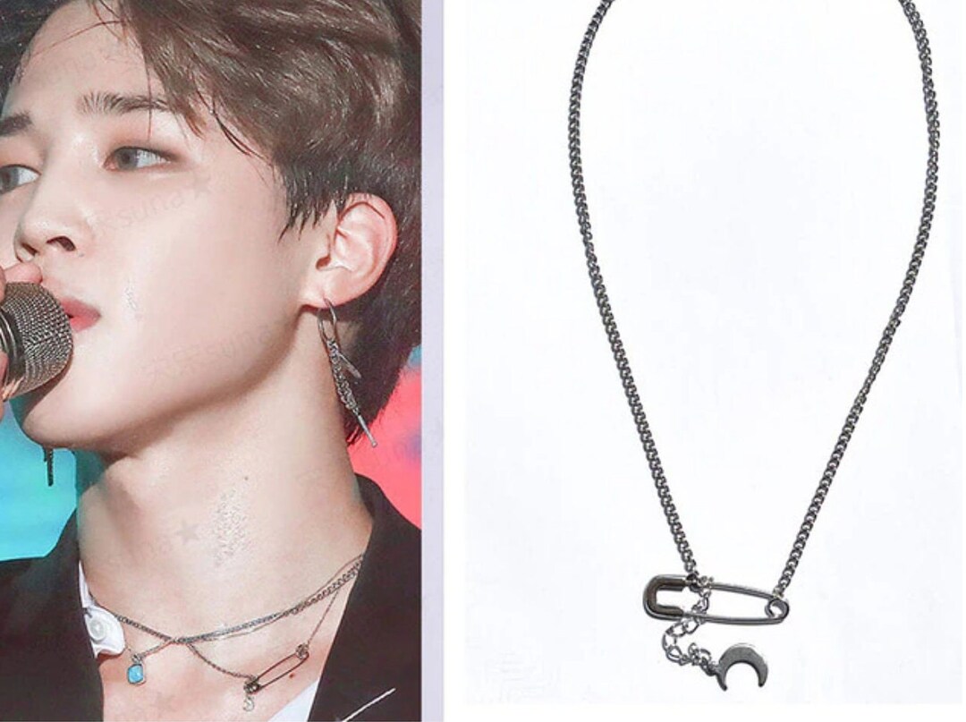 Jimin Necklace Kpop Necklace Korean Jewelry Necklace Kpop Etsy