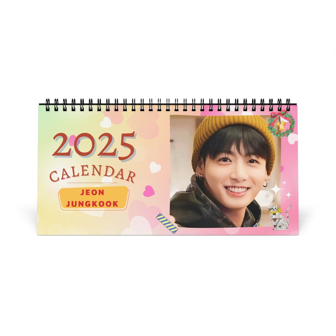 Jungkook 2025 Desk Calendar 2025 Desk Calendar 2025 Calendar Gift for