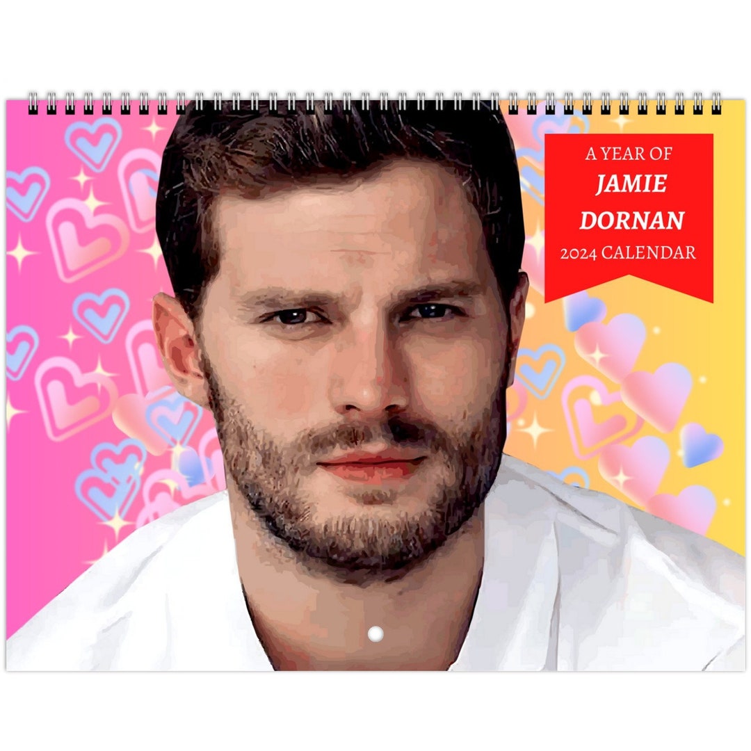Jamie Dornan 2024 Wall Calendar 74 Photos Gift for Daughter Celebrity