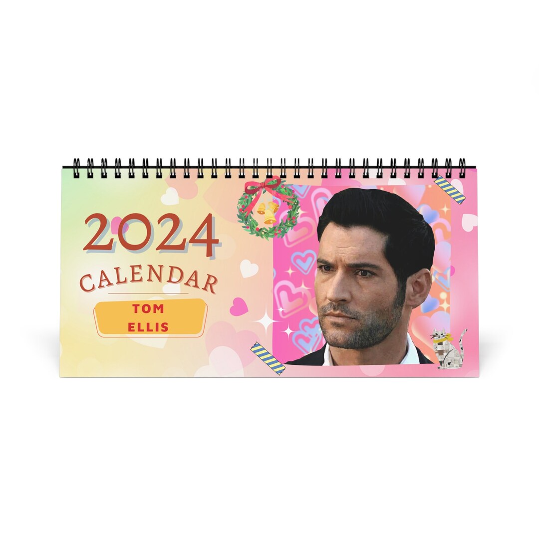 Tom Ellis 2024 Desk Calendar 2024 Desk Calendar 2024 Calendar Gift for