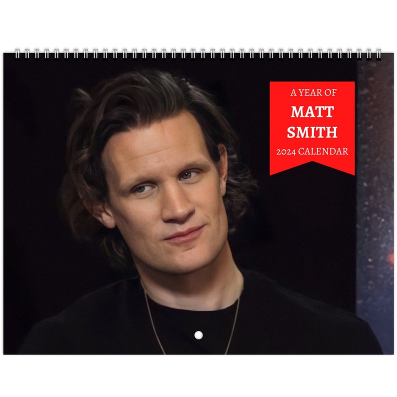 Matt Smith 2024 Wall Calendar 73 Photos Photobook Gift for Etsy Canada