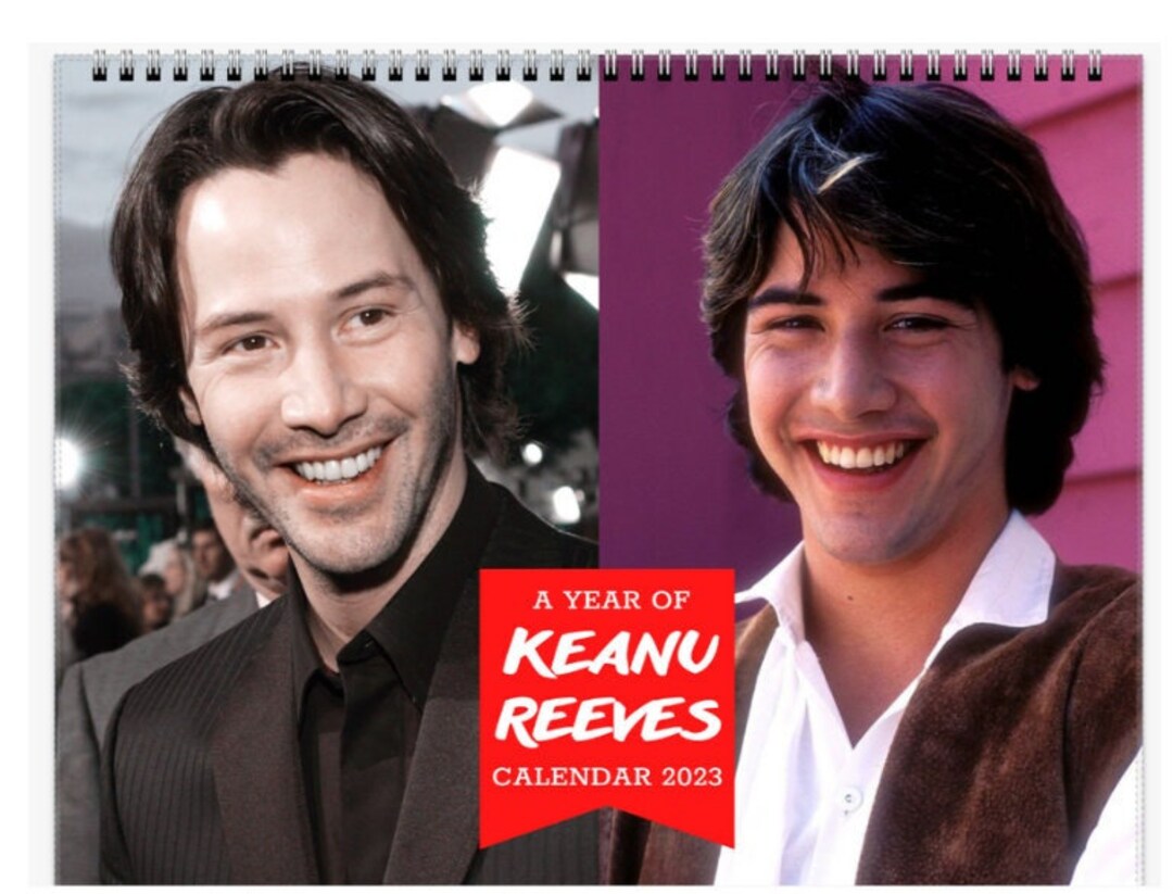 Keanu Reeves 2023 Wall Calendar Keanu Reeves Merch Photobook Etsy
