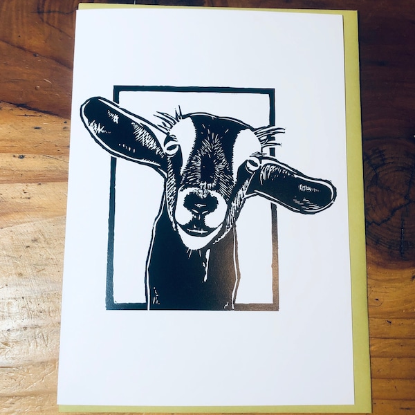 It's A Goat! 5x7 Card with Envelope