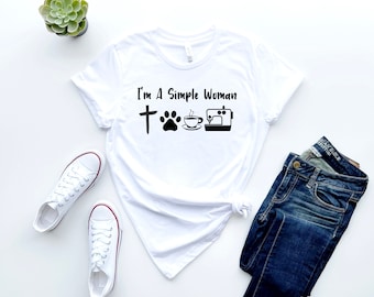 simple woman Jesus, pets, coffee, sewing, download, sublimation, cricut