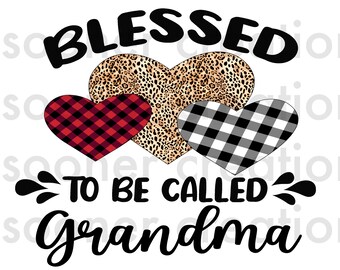 Blessed to be called grandma, png, download