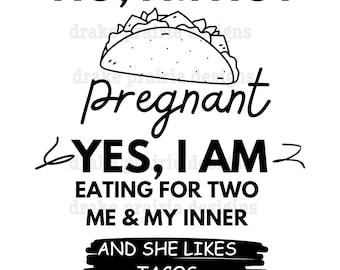 Frau, die Tacos mag, Download, digital, Sublimation