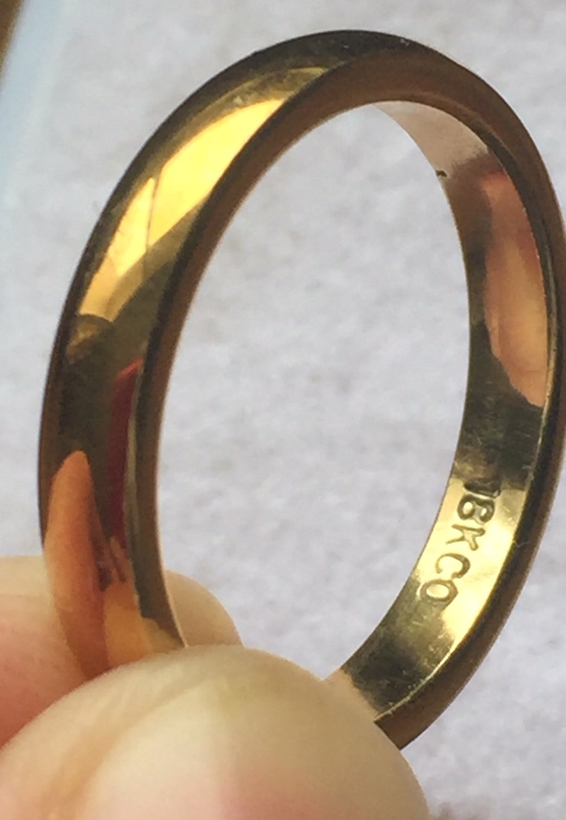 Classique 18k Solid Gold Wedding Band Etsy