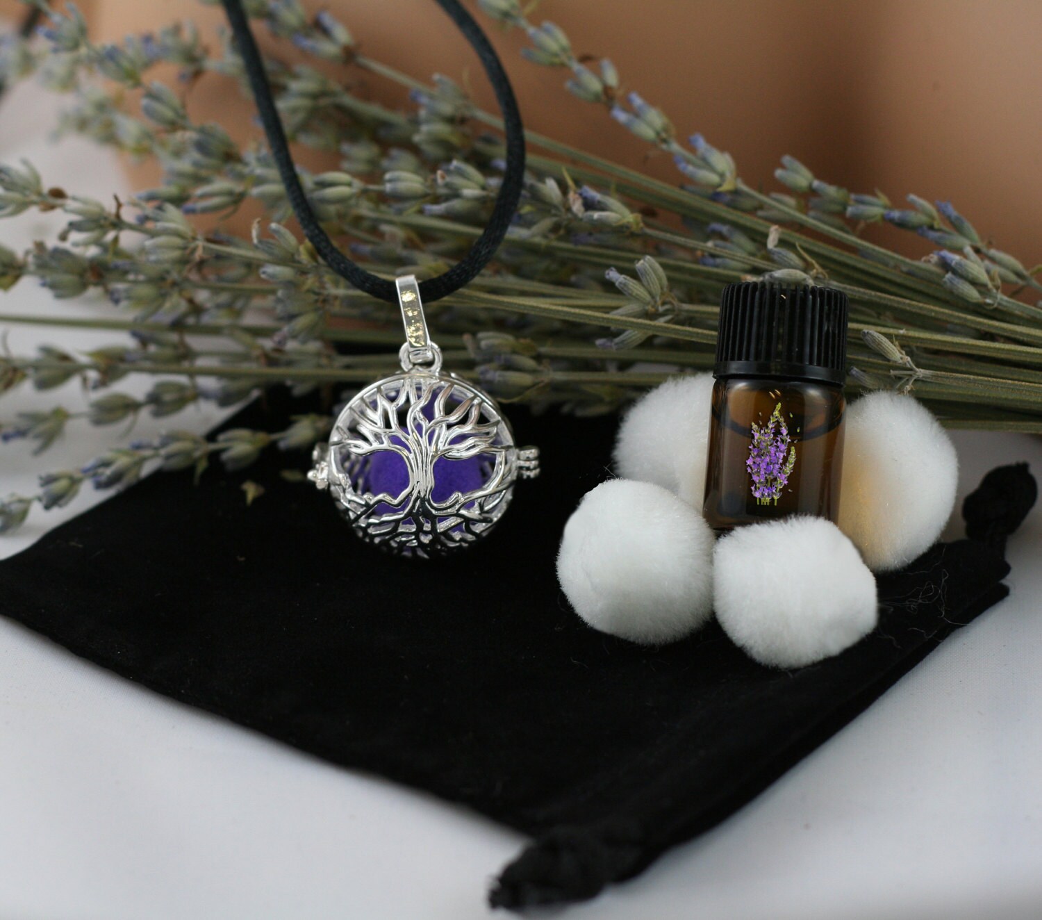 Silver Diffuser Locket Aroma Therapy Locket Set Lavender Etsy