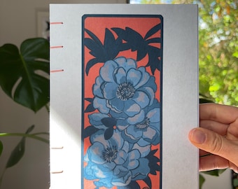 Handbound Coptic Stitch Journal: Kawaii Japanese Notebook