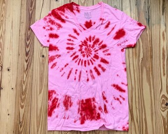 ★【PINK PINEAPPLE】 DOTTY RIBBON SHIRRING T-SHIRT★ Fruit Pattern Drop Shoulder Lounge T-Shirt