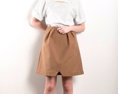 Camel High waisted skirt