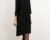 Little wool Black Dress