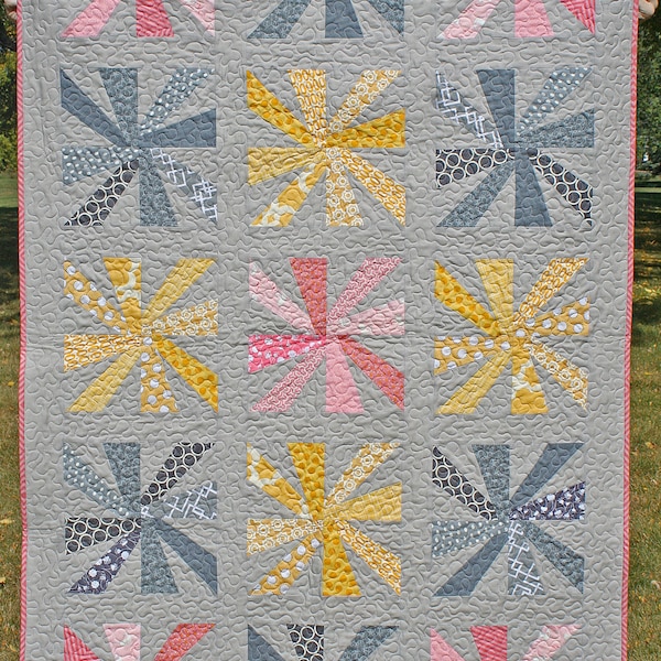 Cartwheels Moderne PDF Quilt Anleitung