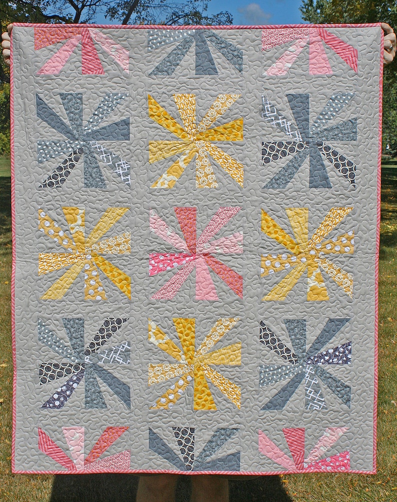 Cartwheels Modern PDF Quilt Pattern image 1