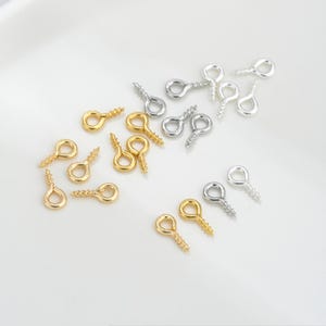 Titanium Steel Eye Screws Eyepins Screw Eye Nails Gold Plated Screw Eye Pins