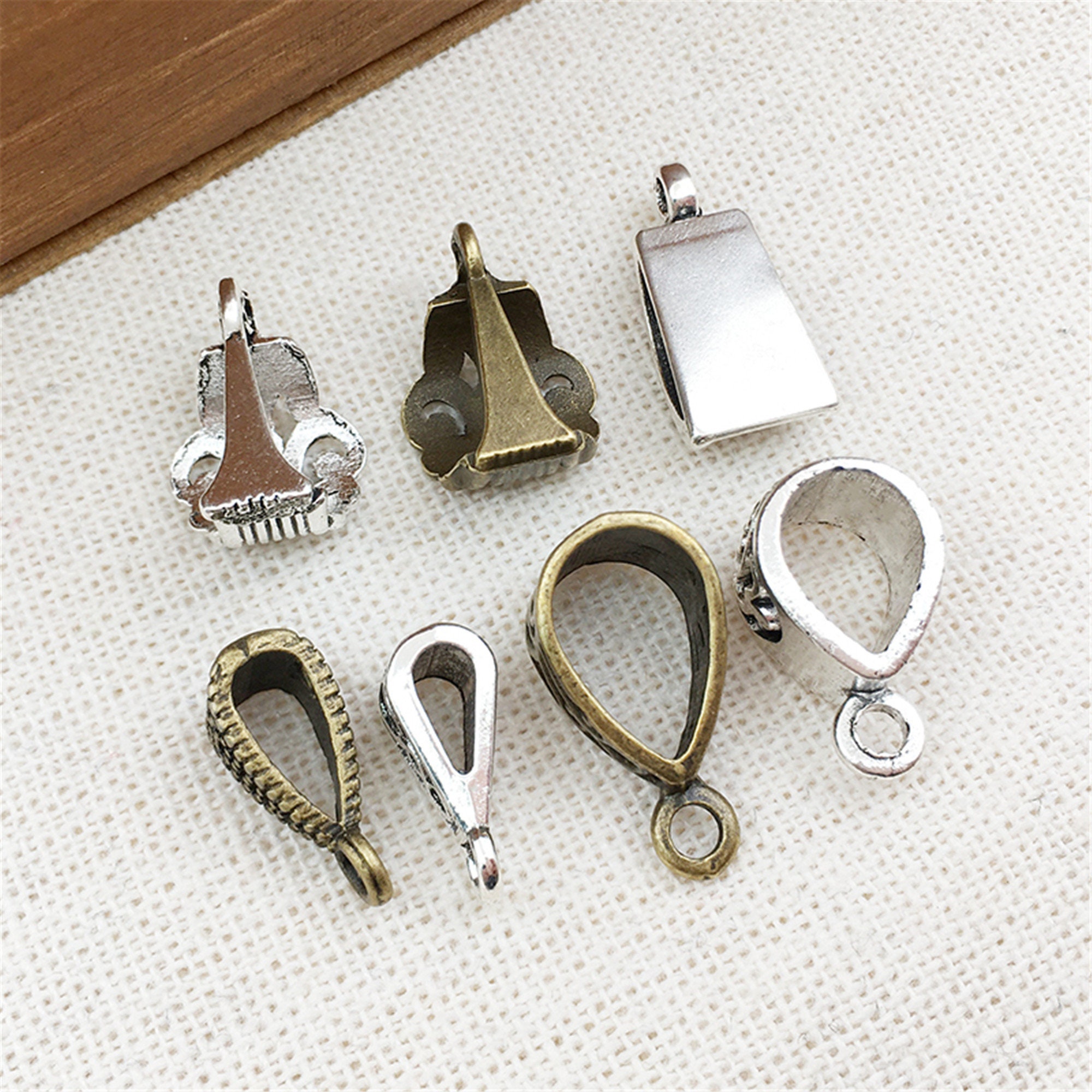 Necklace Hanging Pendant Bails Dangle bails Antique Bronze Etsy