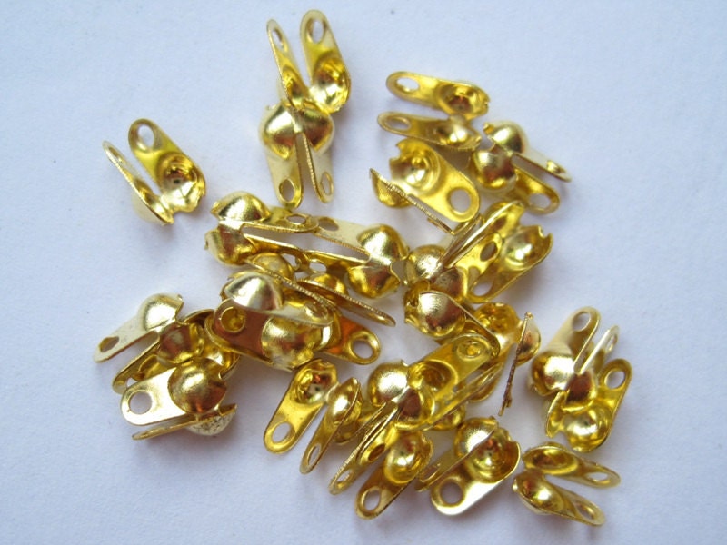 Crimp Bead End Tips Side Clamps Bead Chain End Clasps Etsy