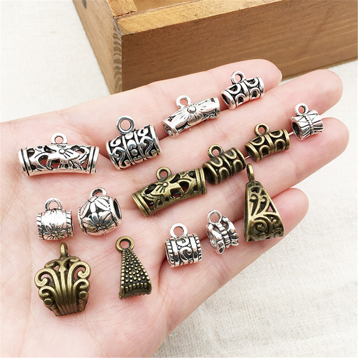 Necklace Hanging Pendant Bails Dangle bails Antique Bronze Etsy