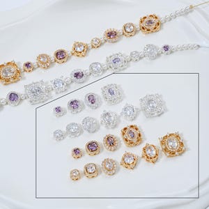 CZ Micro Pave Spacer Beads: 14K Gold & Silver Plated Rondelle Spacers