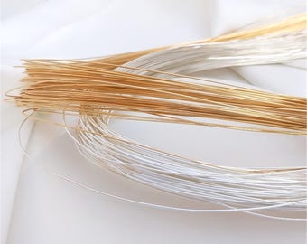 14K Gold & Silver Plated Semi-rigid Copper Wire: Jewelry Making, Wire Wrapping (2 Meters)