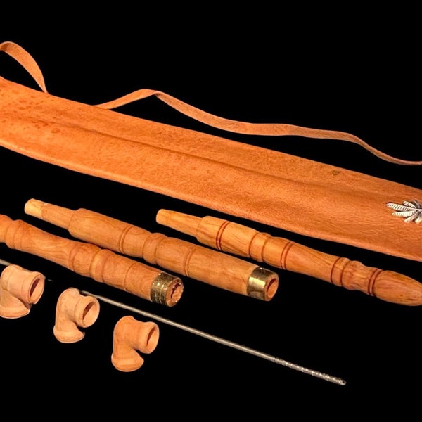 Traditional Handmade 3 piece Moroccan Pipe