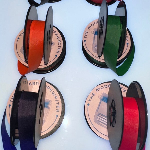 Universal Typewriter Ribbon with 2 inch spool and expanding center core to fit almost ANY spindle.  30 colors available on 1/2 inch ribbon.