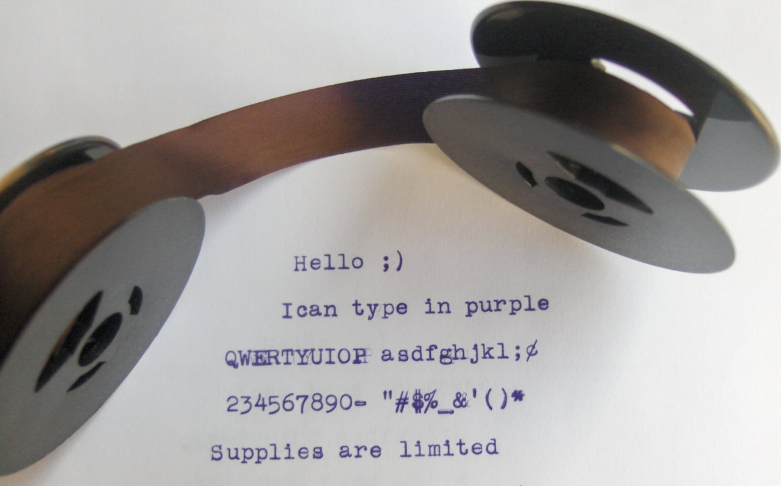 Olympia Deluxe Report Cursive Portable Typewriter Ribbon With 23 Custom ...