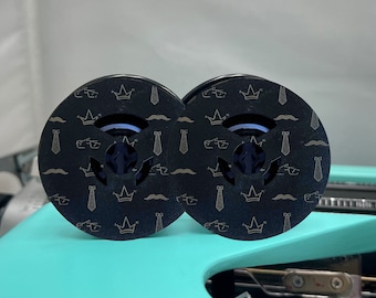 Fathers Day Themed Laser Engraved 1/2 wide Universal Typewriter Ribbon on 2 inch spool available in 30 colors - for ALMOST any typewriter