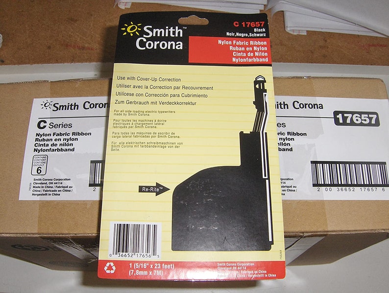 Nueva cinta de máquina de escribir Smith Corona Coronomatic y 3L Sterling Cartridge Para todas las máquinas de escribir eléctricas de carga lateral fabricadas por Smith Corona imagen 3