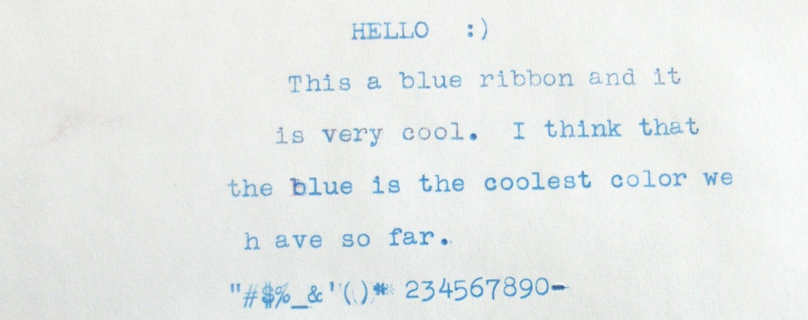 Olympia Deluxe Report Cursive Portable Typewriter Ribbon With 23 Custom ...