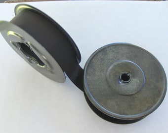 L C Smith and Corona Vintage Solid Metal Spools with New Ribbon (1920&#39;s - 1930&#39;s)