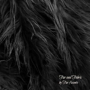 Black,Faux Fur Fabric,Craft Squares,Fun Fur - Baby Photos,Costumes,Props,Fashion,Sewing,Art Supplies,Yardage,Material