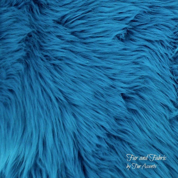 Aqua,Cobalt Blue,Shag,Faux Fur,Fabric,Shaggy Fun Fur,Baby Photos,Props,Rugs,Blankets,Throws,Fashion,Costumes,Crafts,Sewing Supplies