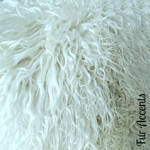 Mongolian Sheepskin Long Hair Llama ,  Faux Fur Fabric, Shaggy Fun Fur great for Baby Photography Prop, Throws , yardage