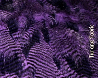 Purple Feather, Faux Fur Fabric,Craft Squares,Fun Fur - Baby Photos,Costumes,Props,Fashion,Sewing,Art Supplies,Yardage,Material