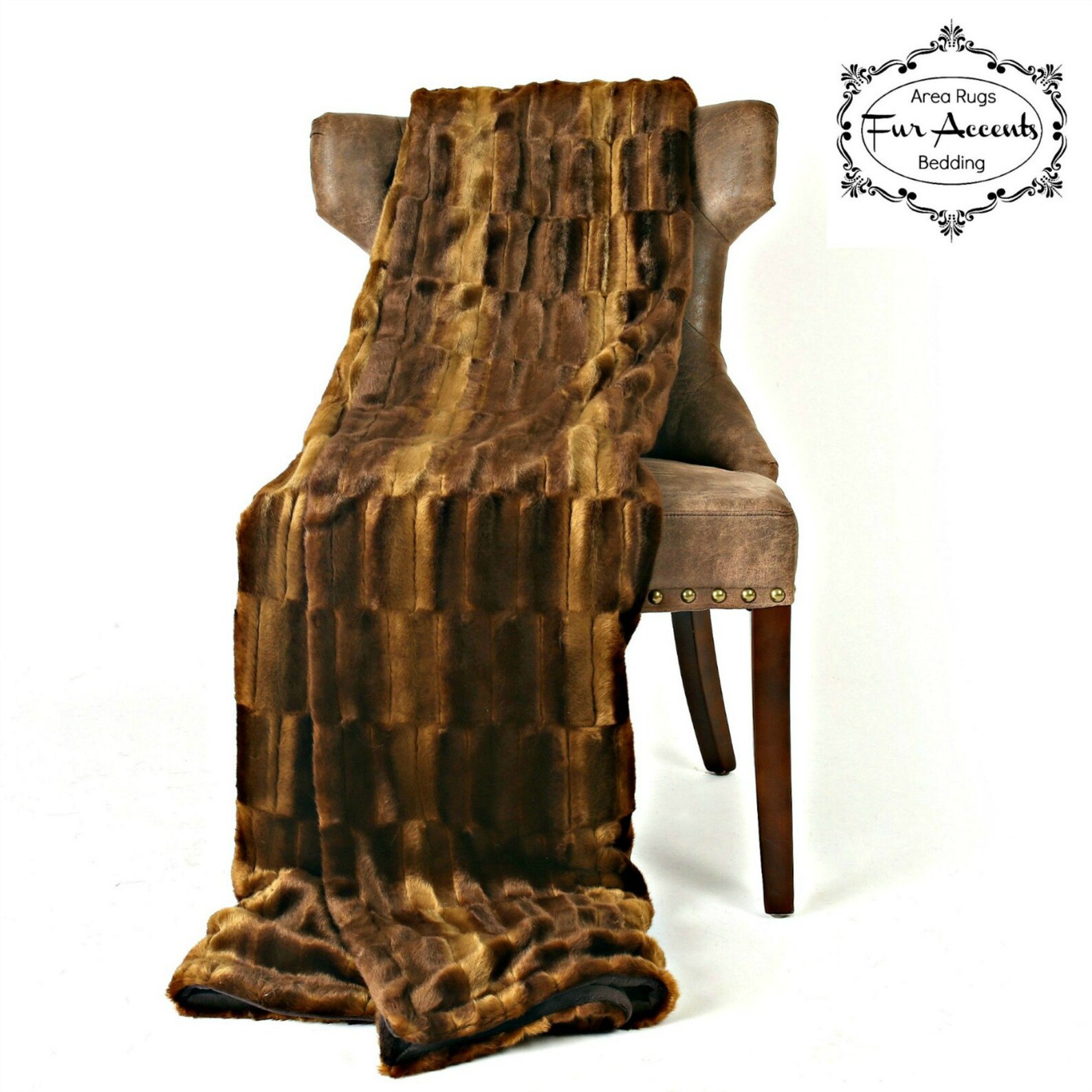 Brown Beaver,ribbed Rabbit Fur Faux,minky,craft Squares,fun Fur - Baby ...